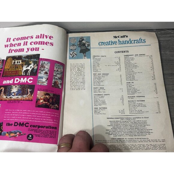 Vintage McCall's Creative Handcrafts Magazine 1972 Vol 4 Crochet Knitting Paperb - Picture 2 of 5